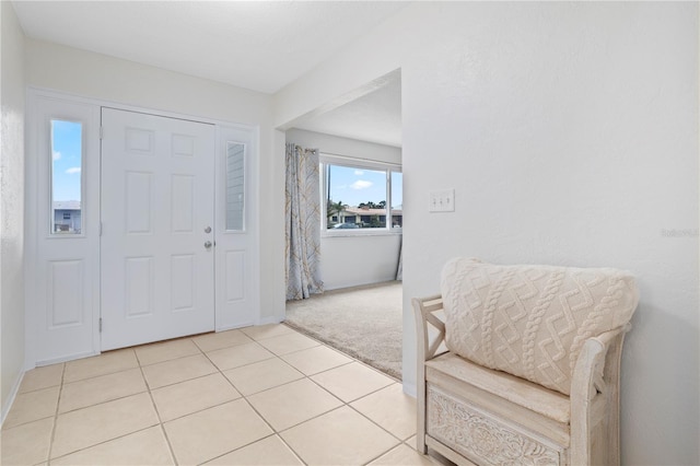 view of tiled entrance foyer