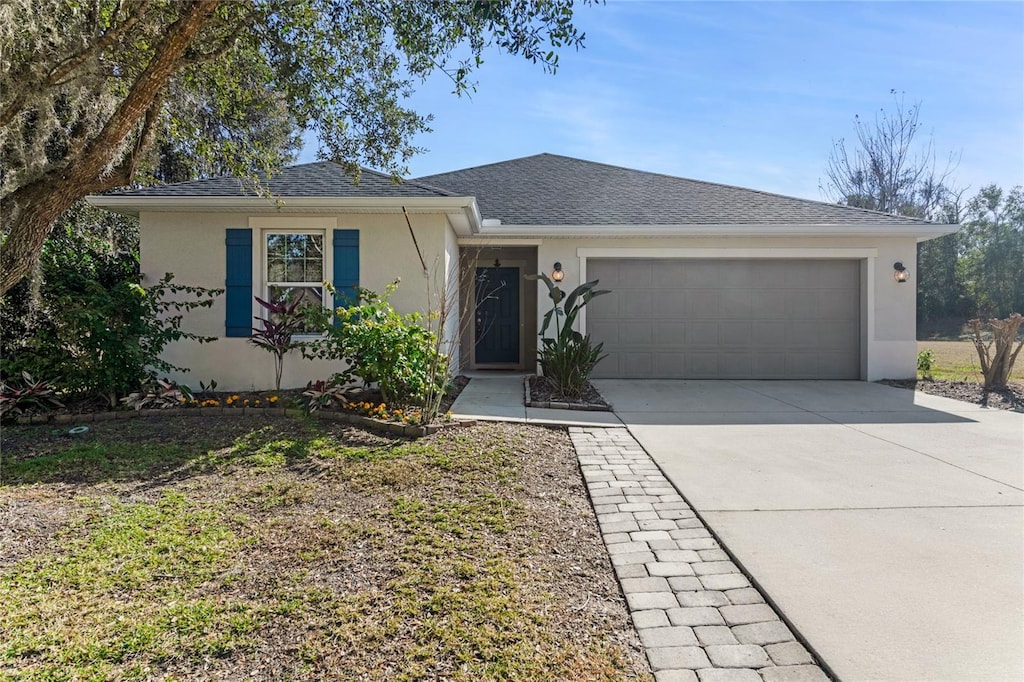 view of front of house featuring a garage