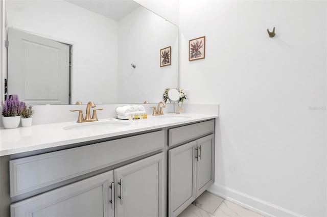 bathroom with vanity