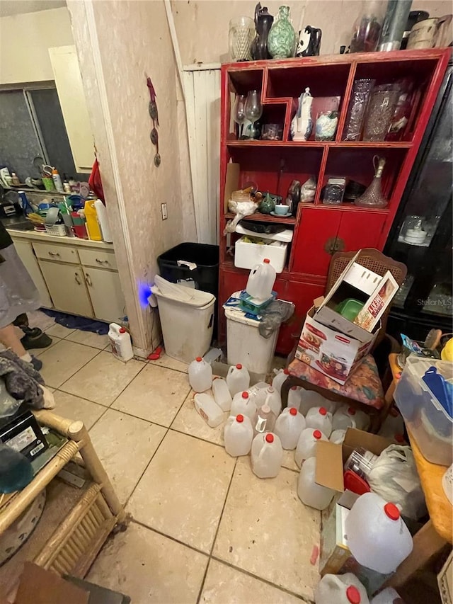 miscellaneous room featuring tile patterned flooring