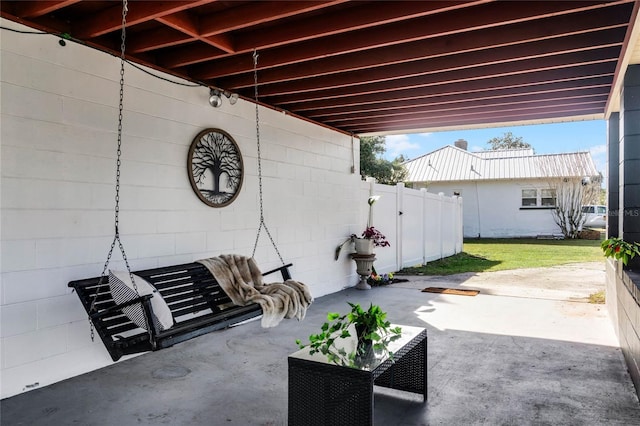 view of patio