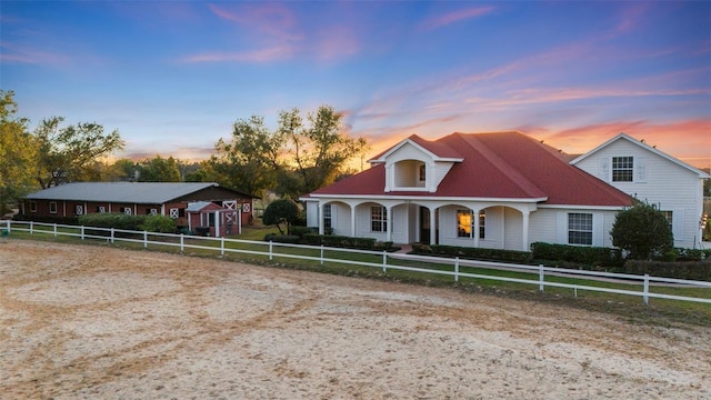 view of front of home