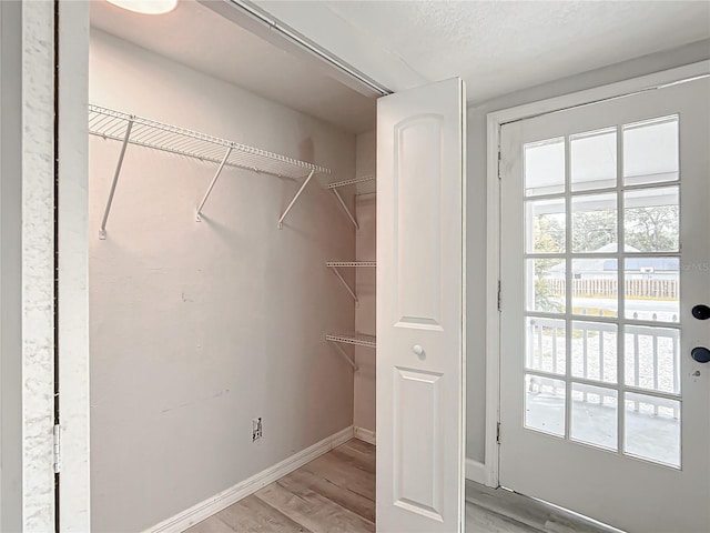 interior space featuring light hardwood / wood-style flooring