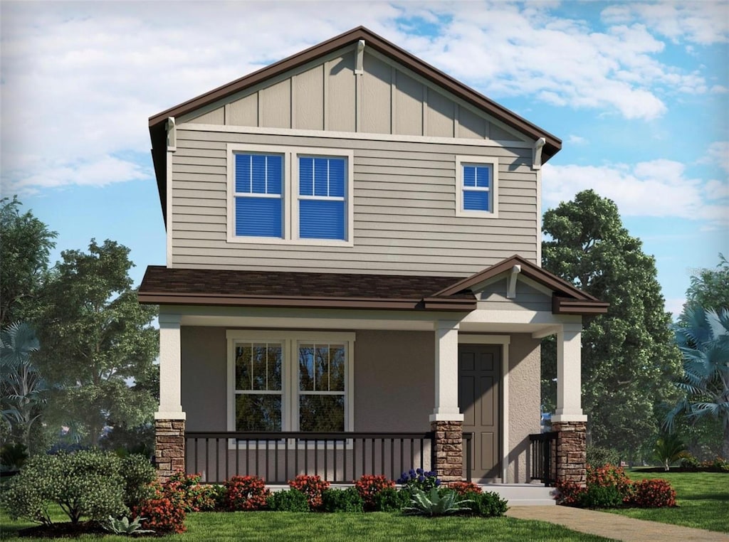 craftsman house featuring a porch