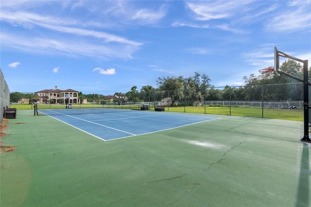 view of tennis court