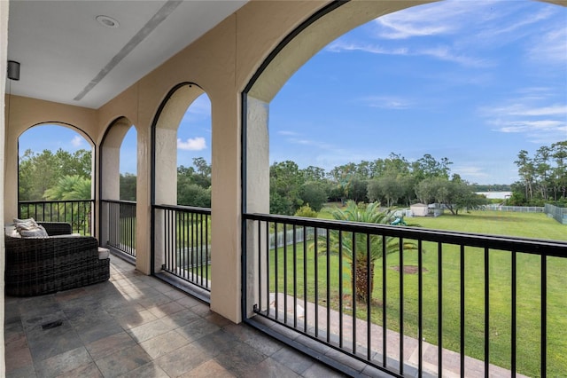 view of balcony