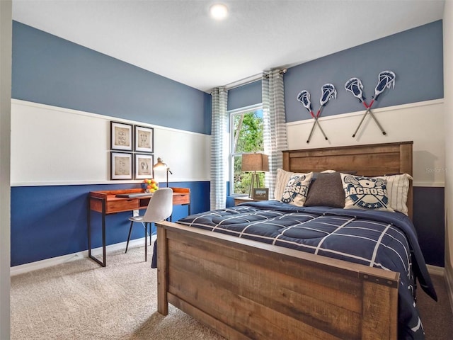 bedroom featuring carpet flooring