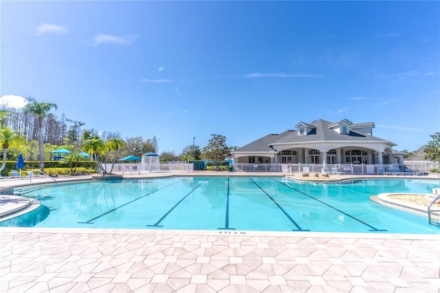 view of pool