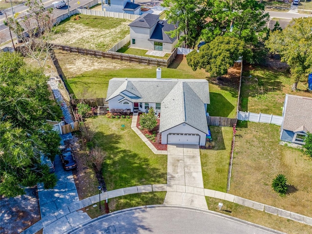 birds eye view of property