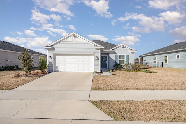 ranch-style house with a garage