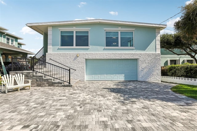 view of front of house featuring a garage