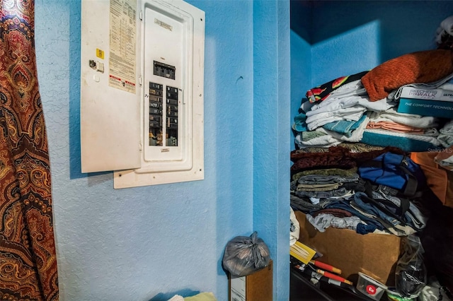 utility room featuring electric panel