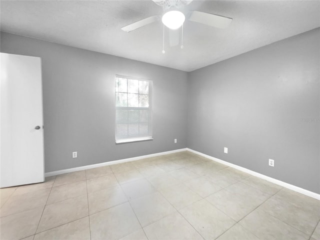 unfurnished room featuring ceiling fan