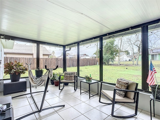 view of sunroom / solarium