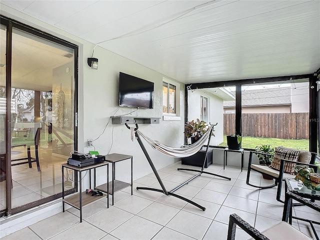 view of sunroom / solarium