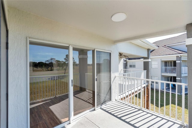 view of balcony