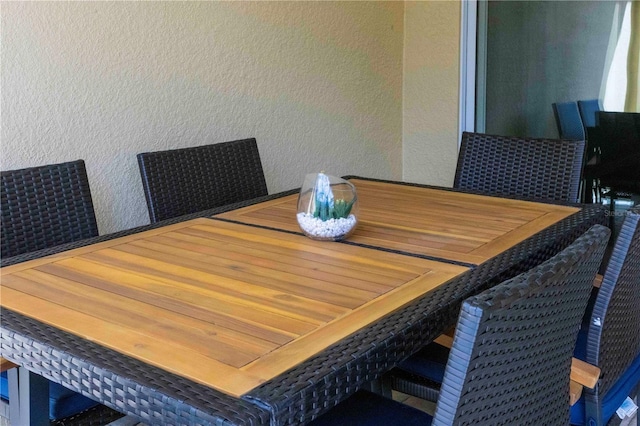 view of dining area