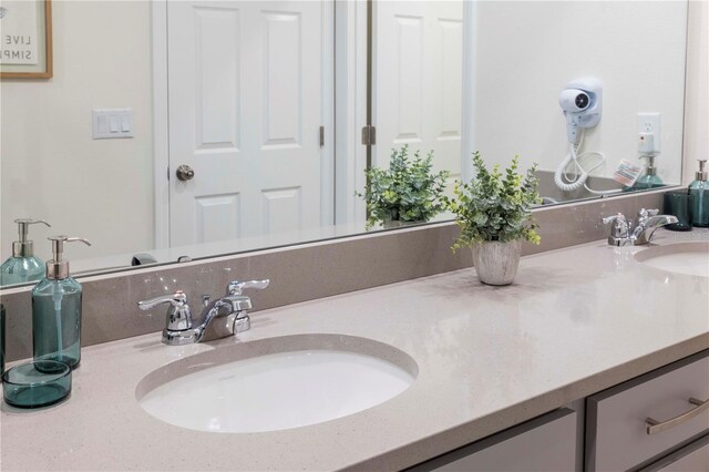 bathroom featuring vanity