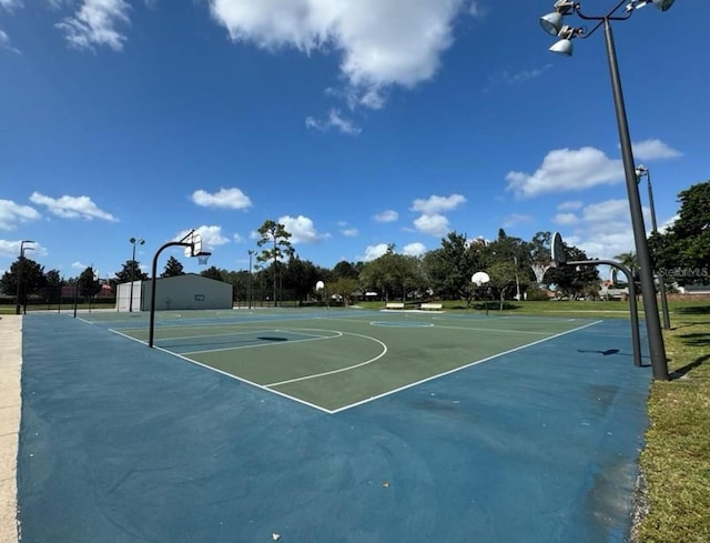 view of sport court