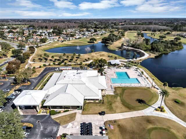 3002 Clubview Dr, Orlando, FL 32822 - aerial view of residential area featuring a nearby body of water, a pool area, and a golf course
