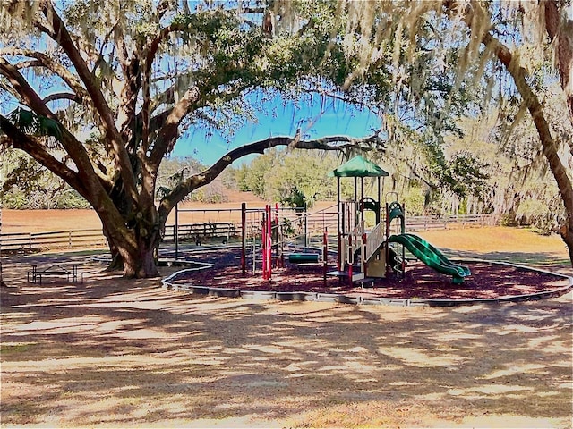 view of play area