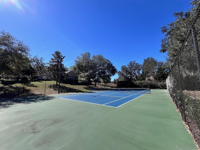 view of tennis court