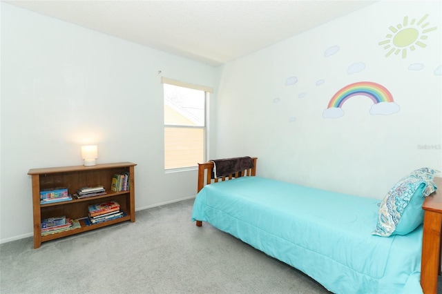 bedroom with carpet flooring