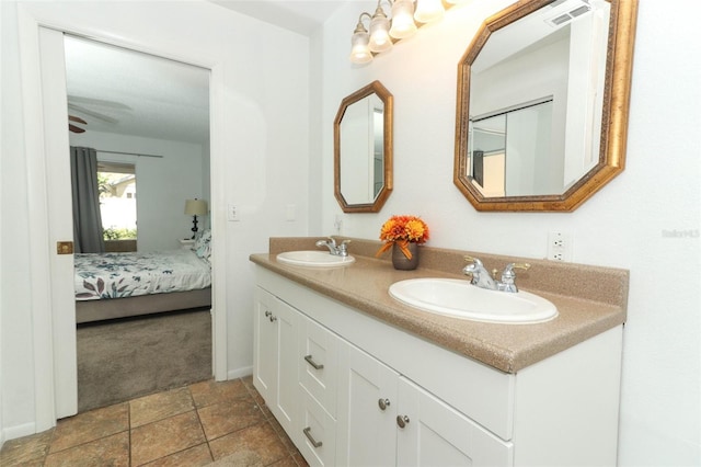 bathroom with vanity