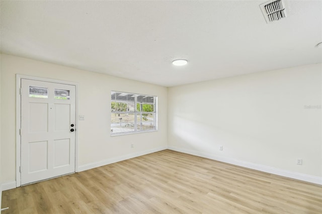 foyer featuring light hardwood / wood-style flooring