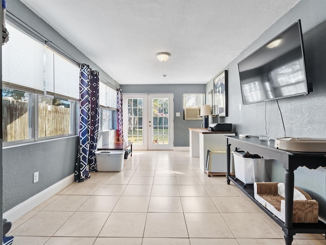 interior space with french doors