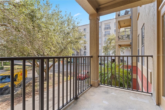 view of balcony