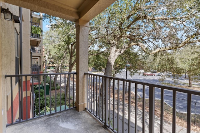 view of balcony