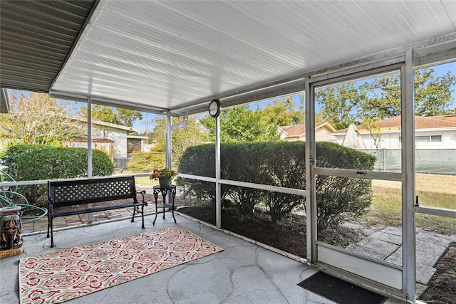 sunroom / solarium with a healthy amount of sunlight