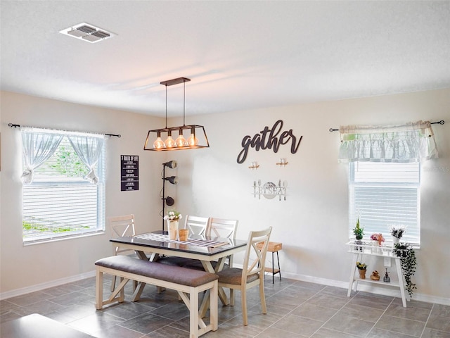 view of dining room