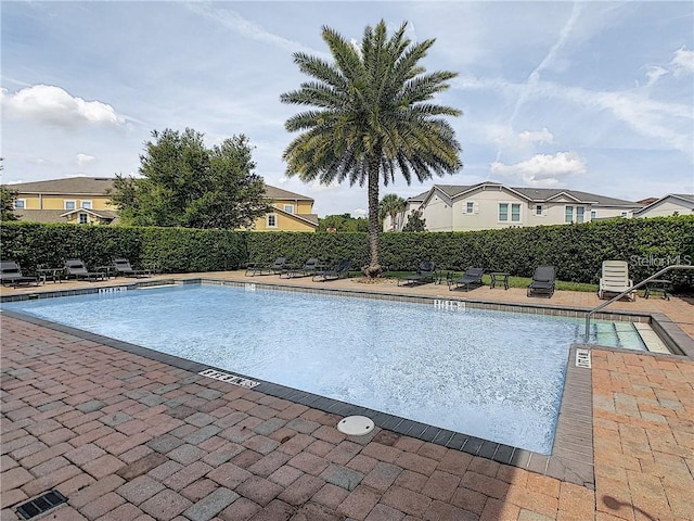 view of pool with a patio area