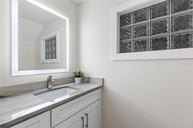 bathroom with vanity