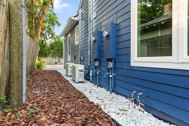 view of property exterior with ac unit