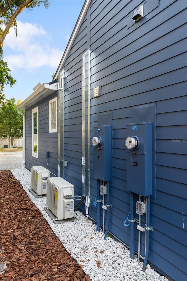 view of property exterior featuring ac unit