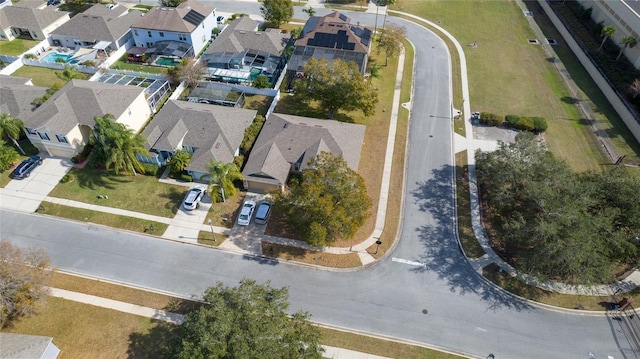 aerial view featuring a residential view