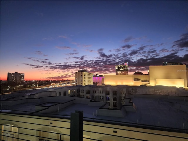 exterior space with a view of city