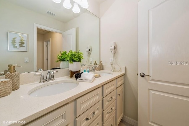 bathroom featuring vanity