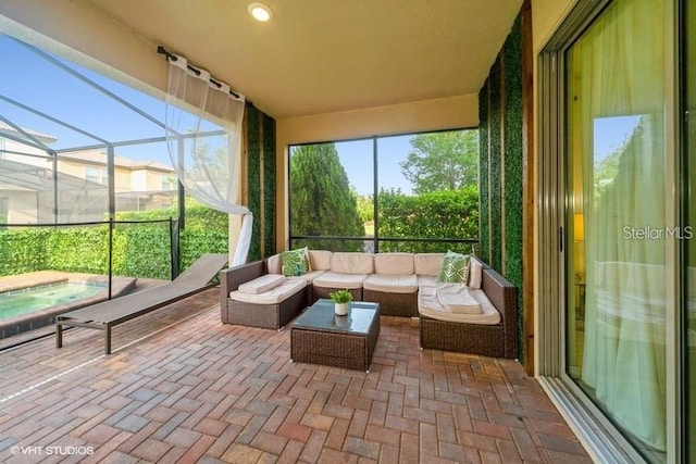 sunroom featuring a healthy amount of sunlight