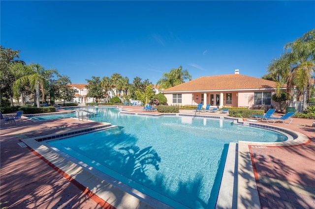 view of pool with a patio