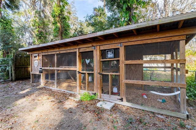 view of outdoor structure