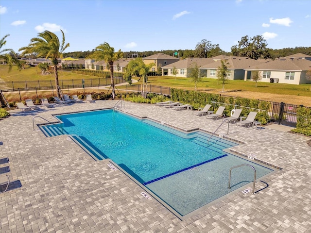 view of pool with a patio area