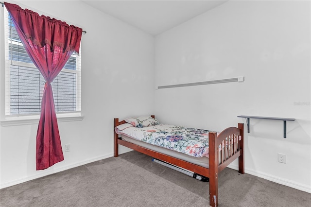 bedroom with carpet floors