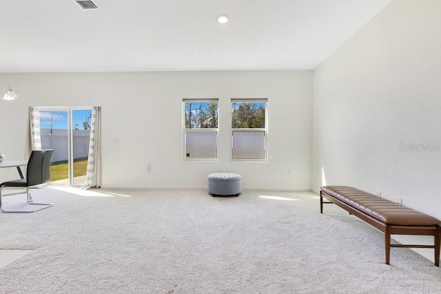 unfurnished room featuring carpet floors