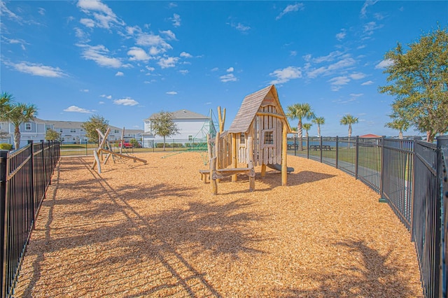 view of jungle gym