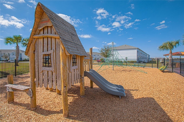 view of jungle gym