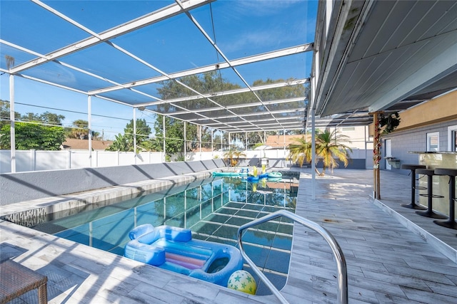 5006 Monet Ave, Belle Isle, FL 32812 - view of pool with a lanai and a patio area